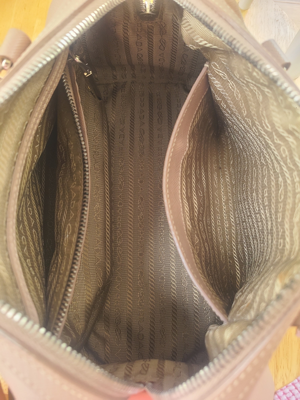 Prada Saffiano Leather Satchel - Blush Pink - Picture 7 of 8